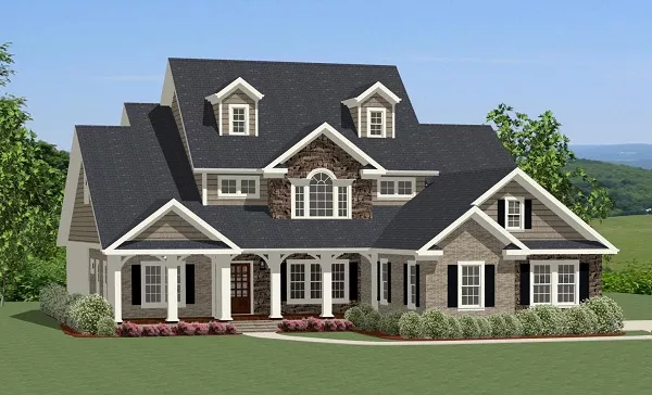 image of four bedroom house plan 9051